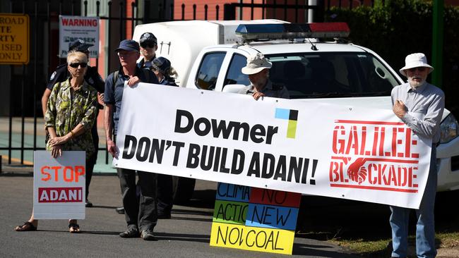 Downer faced pressure over its contracts with Adani. Pic: AAP