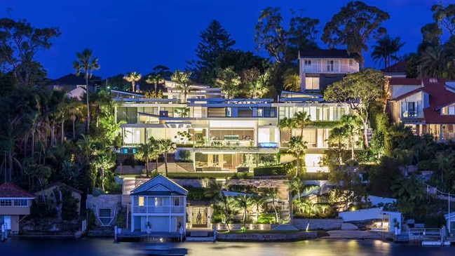 The incredible home in Burraneer Bay built across six levels. Picture: Facebook