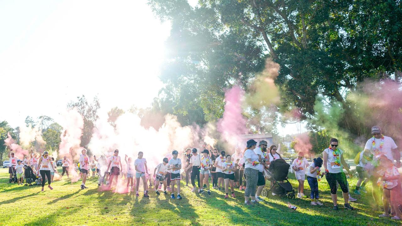 Fun from the 2023 Gladstone Colour Me Capricorn fun run for the RACQ CapRescue. Photos: Cherryandjun Photography