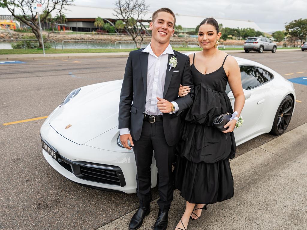 CLASS OF 2024: St Patrick's College Townsville school formal. Year 12 student hloe Maugeri with Declan Muldoon.