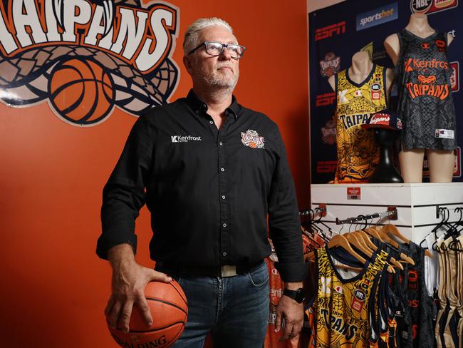 Taipans president Troy Stone at the club’s offices in Cairns. Picture: Brendan Radke