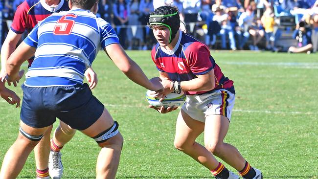 BSHS player Jakeb Horne Nudgee College v BSHS in the GPS First XV rugby. Saturday August 20, 2022. Picture, John Gass