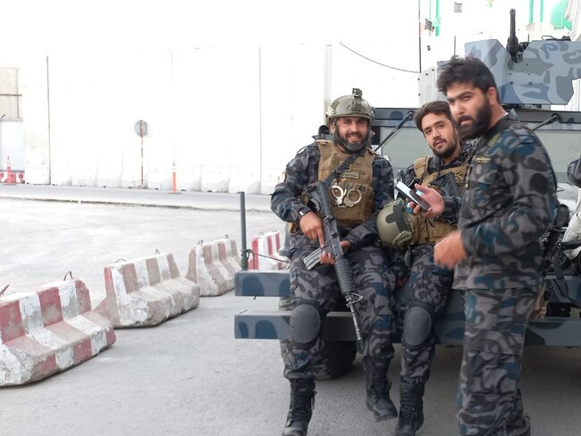 The Taliban's special forces team, the 313 Badri Battalion, in Kabul. Picture: Supplied