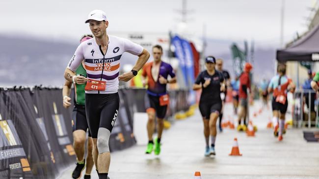 Athletes at the Ironman 70.3 Tasmania in Hobart on Sunday 4th February. Picture: Linda Higginson