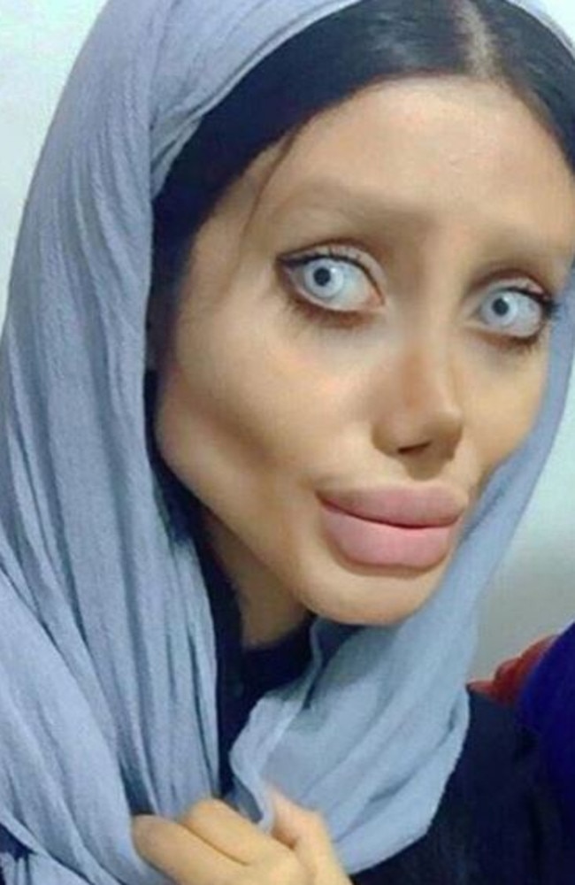 Sahar Tabar wants to look like her idol Angelina Jolie.