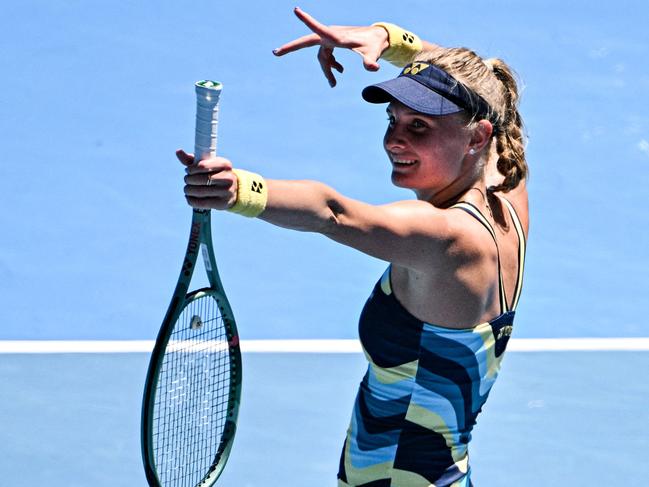 Dayana Yastremska is through to the semi-finals of the Australian Open. Picture: Anthony Wallace/AFP