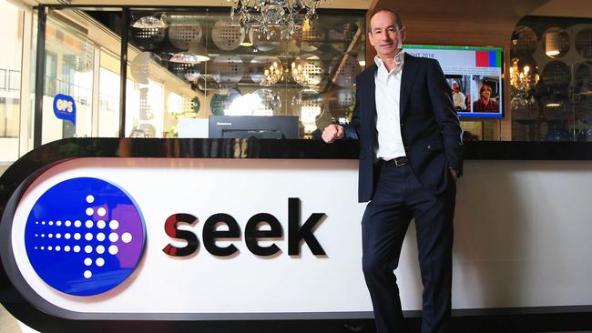 Seek CEO Andrew Bassat. Picture: Aaron Francis