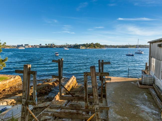 There is a slipway attached to the boatshed.