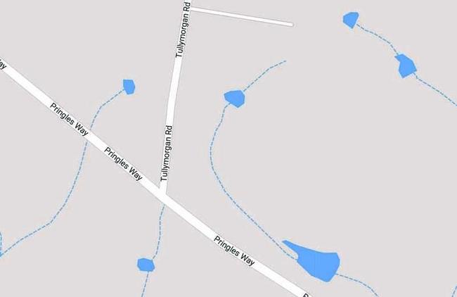 Intersection of Pringles Way and Tullymorgan Rd. Picture: Google Maps