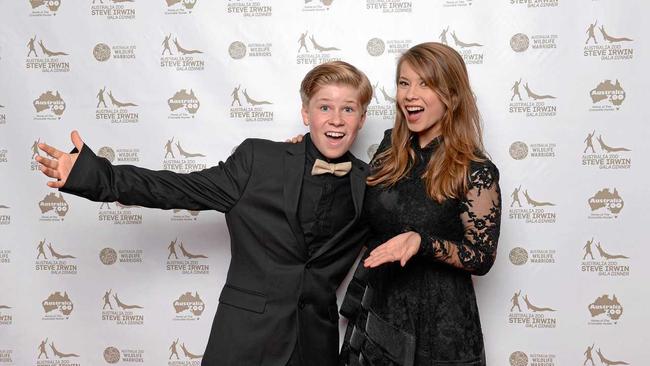 BIG NIGHT: Robert and Bindi at the Steve Irwin Gala Dinner. Picture: Ben Beaden