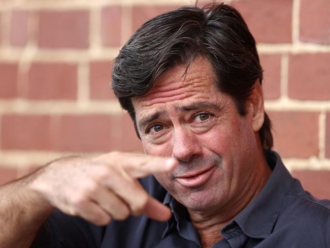 FOR SUNDAY HERALD SUNÃ.MELBOURNE.  10/03/2022Ã  AFL CEO Gillon McLachlan  at Toorak Park   . Photo by Michael Klein