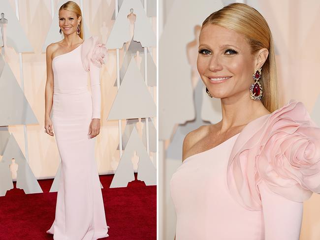 Gwyneth Paltrow at the Oscars 2015 red carpet. Picture: Getty