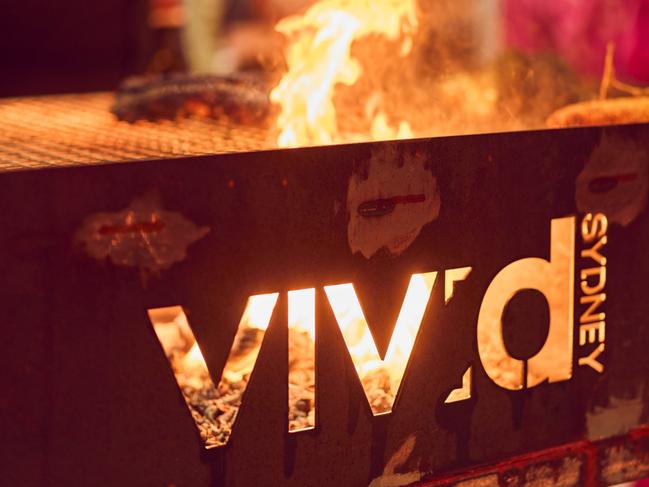 The Vivid Fire Kitchen will delight the senses with barbecues from around the world. Picture: Jason Ierace.