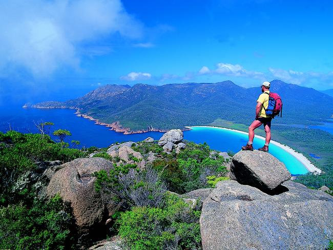 The Greens have warned against an exploitation agenda in Tasmania’s national parks, including Freycinet (pictured).