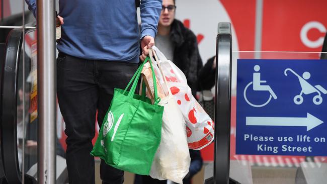 Coles says the ban on plastic bags has hit sales Picture: AAP Image