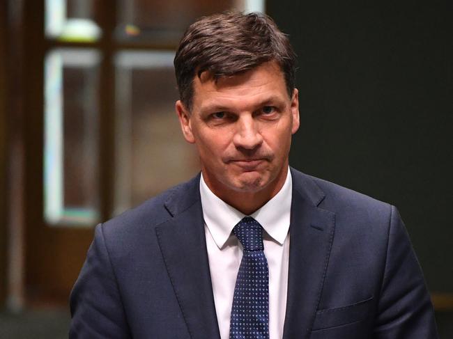 Minister for Energy Angus Taylor arrives for Question Time in the House of Representatives at Parliament House in Canberra, Thursday, February 27, 2020. (AAP Image/Mick Tsikas) NO ARCHIVING