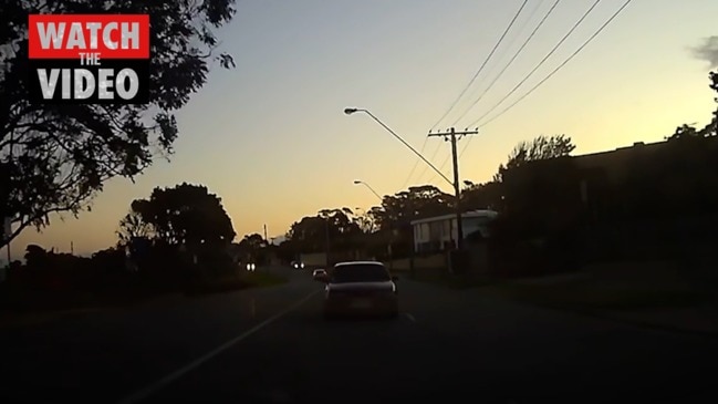 Dash camera footage of Christopher Hyslop's erratic driving before hit and run crash