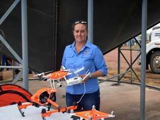 GO GO GADGET: Meg Kummerow from FlyingAg showing off the latest drone technology. Picture: Sam Flanagan