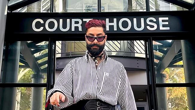 SYDNEY, AUSTRALIA - NCA NewsWire Photos - 03 JULY, 2023: Queer influencer and author Ratko Denis "Deni" Todorovic appeared in Burwood Local Court in Sydney on July 3, 2023. Picture: NCA NewsWire