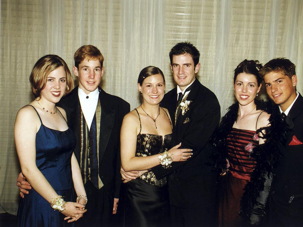 Socials Aug 29 1999 Warwick High School formal – Rebecca Malone, Craig Windle, Brooke McKenzie, Kenneth Young, Samantha Devitt and James Eastwell