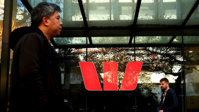 Westpac’s branch in Sydney's CBD. Picture: Brendon Thorne/Getty Images