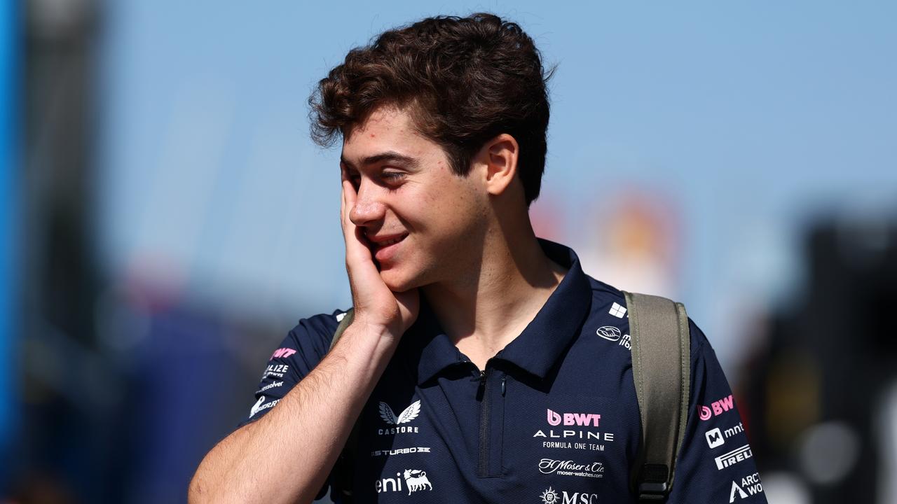 Franco Colapinto was pinching himself as his return to the grid was made official. (Photo by Clive Rose/Getty Images)