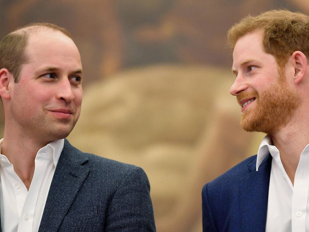 The brothers have been in a rift lately but came together on Monday for a joint statement and a family meeting about Prince Harry’s future. Picture: Toby Melville / POOL / AFP