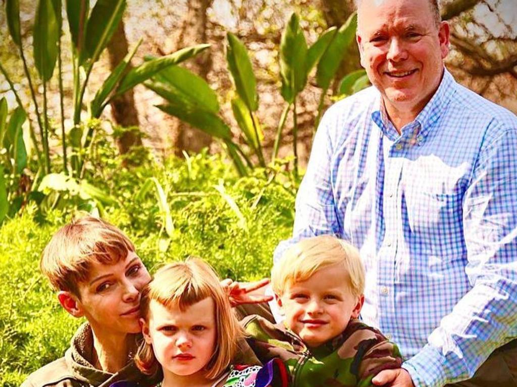 Princess Charlene of Monaco reunited with Prince Albert and kids. Picture: Instagram