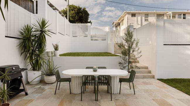 The outdoor area of the property at 42 Blakeney Street, Highgate Hill, is for sale. Image supplied by NIRA Creative.