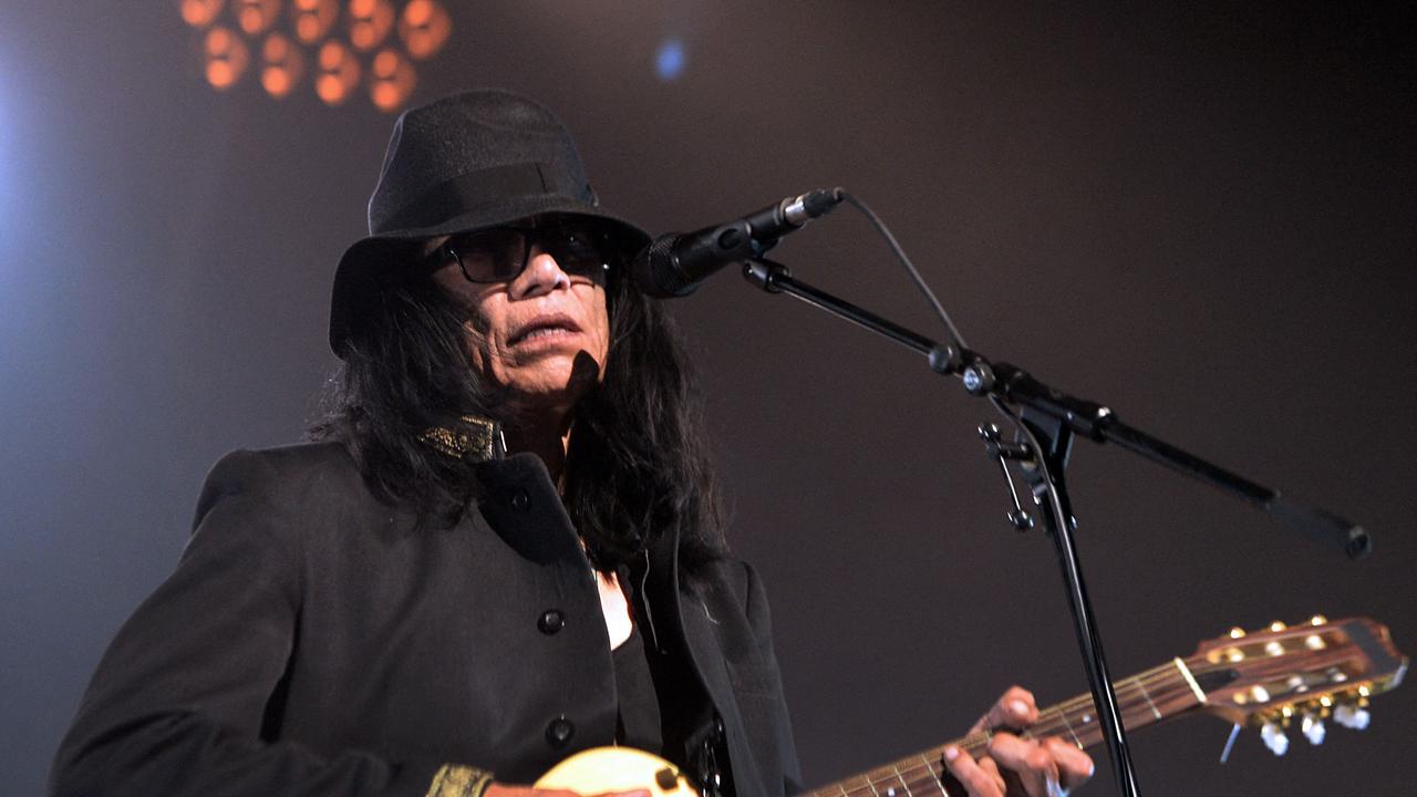 US singer and musician Sixto ‘Sugar Man’ Rodriguez performed in Australia in 1979. Picture: Pierre Andrieu / AFP