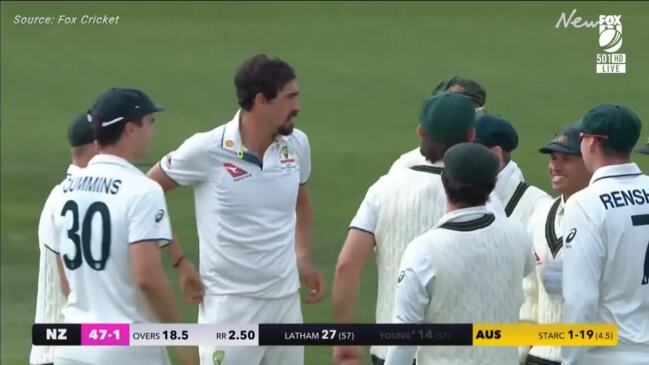 Bison catches Will Young out in Aus. vs. NZ test clip