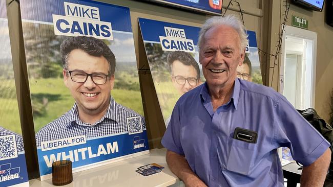 Mike Cains is being “backed all the way” by former Northern Territory Chief Minister Stephen Hatton. Picture: Dylan Arvela