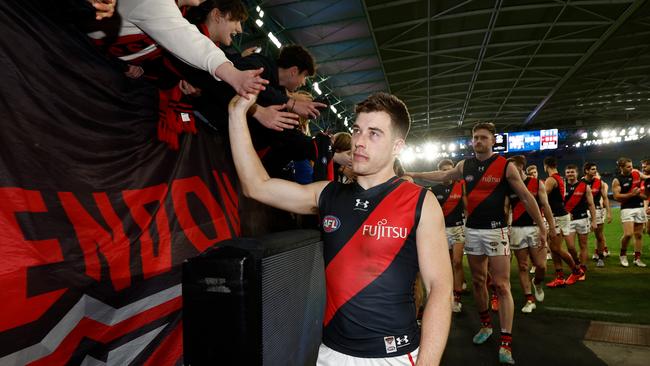 Zach Merrett is a top-10 player in the competition according to player ratings. Picture: Getty Images