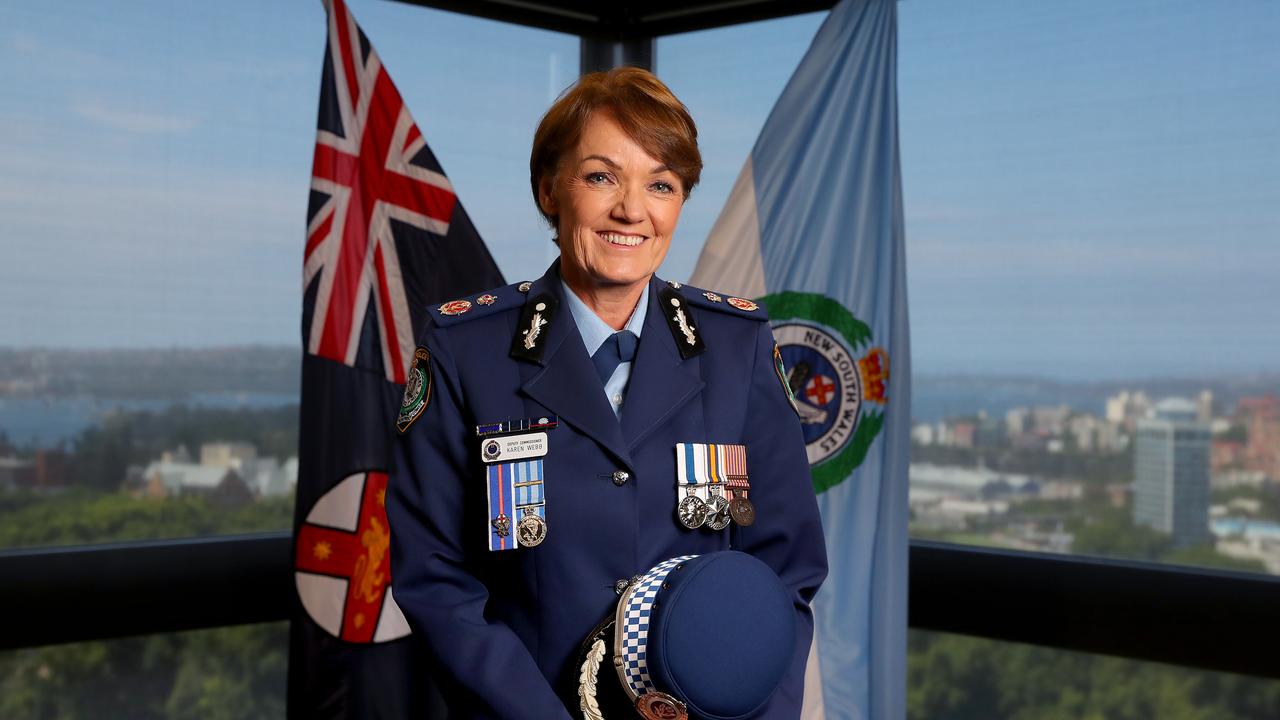 Newly appointed NSW Police Commissioner Karen Webb was sworn in as top cop in February. Picture: Toby Zerna