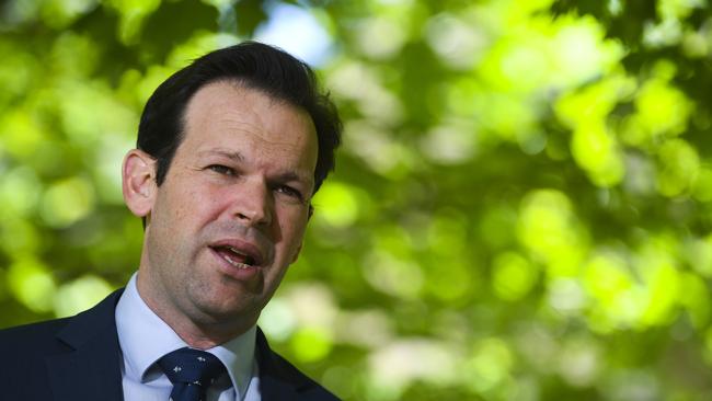 Resources Minister Matt Canavan will decide where the radioactive waste storage site is built. Picture: AAP/Lukas Coch