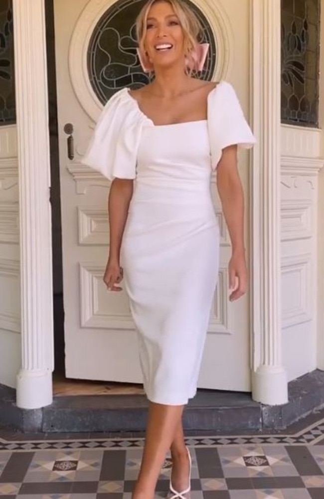 She wore white on Oaks Day. Picture: Instagram