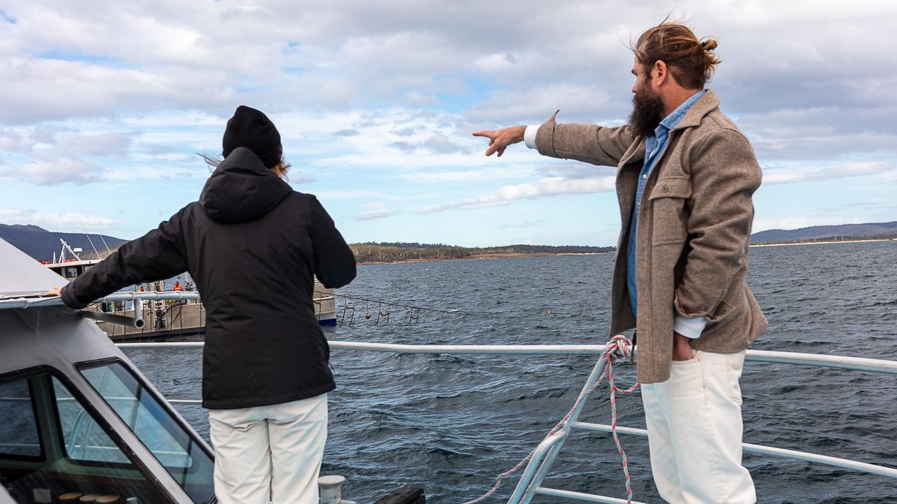 US Ambassador to Australia Caroline Kennedy with Sam Elsom of Sea Forest. Picture: Jose Navarro