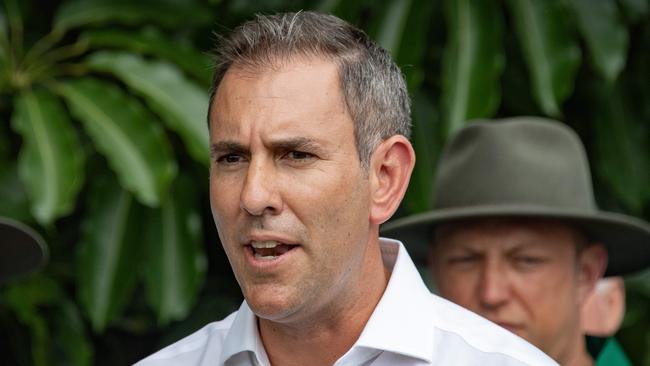 Treasurer Jim Chalmers in Cairns on Wednesday. Picture: Brian Cassey