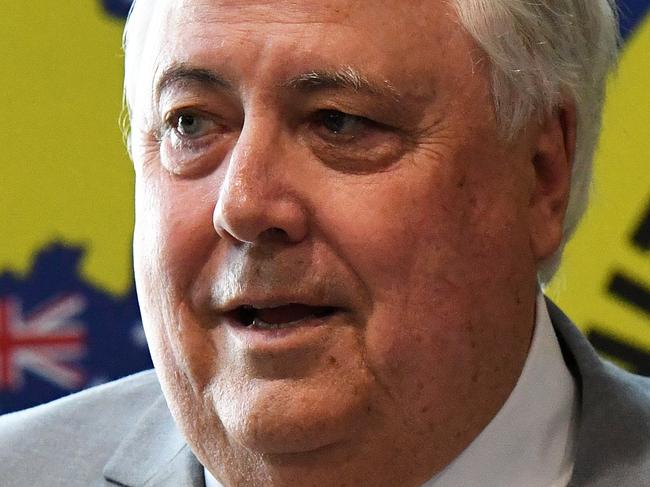 Clive Palmer in Bundaberg.