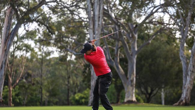 SWING: Gympie golf coach Ellesha Michie.