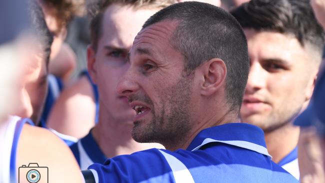 Macleod coach Christian Stagliano in the Northern Football League (NFL). Picture: Nathan Williams Media