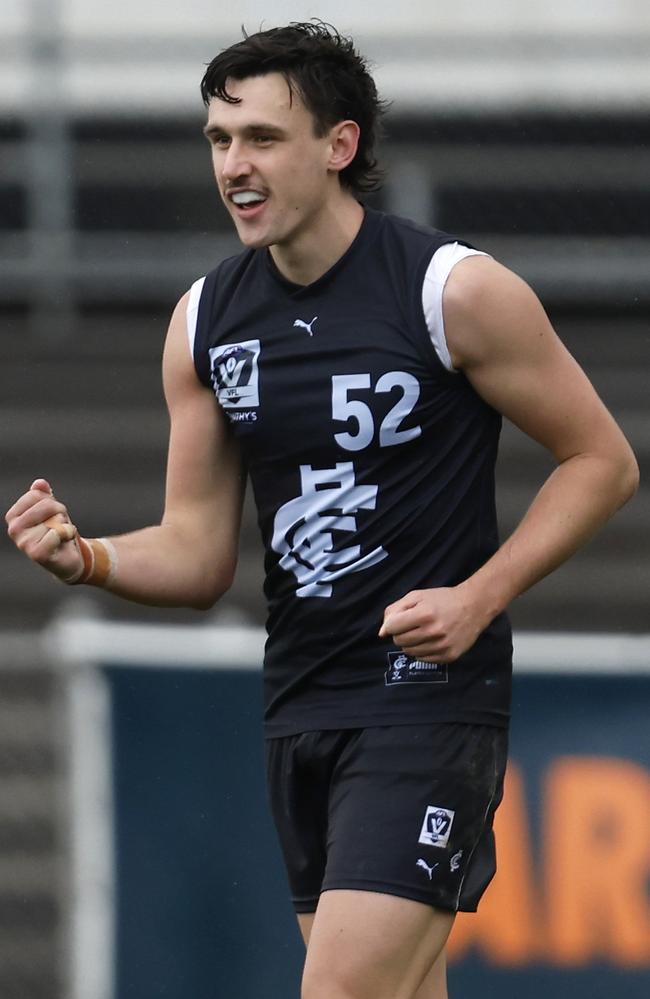 An improved Liam McMahon hopes he gets another look-in at AFL level. Picture: Darrian Traynor/AFL Photos