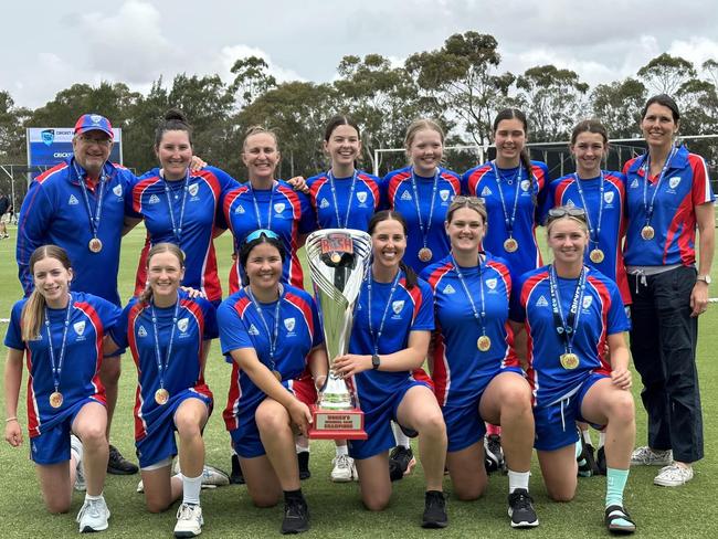 The Newcastle Blasters open women's cricket team after winning the 2023/24 Country Bash T20 tournament. Picture: supplied