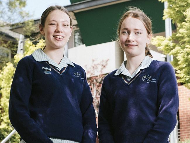 Cassidy Ede and Emma Gerber. Picture: Tim Crowe