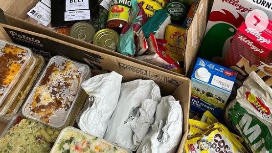 Businesses donate regularly to the pantry and to Ms Smith’s wider grocery drop-offs. Picture: Instagram