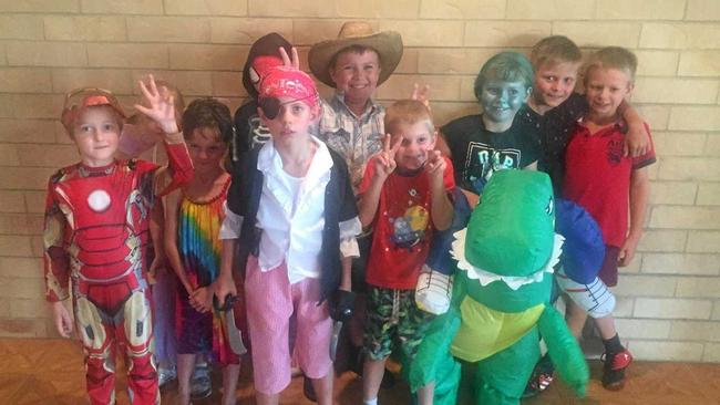 COSTUMED CAPERS: Texas students in costume for dress-up day. Picture: Contributed