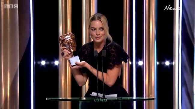 BAFTAs 2020: Margot Robbie delivers acceptance speech on Brad Pitt’s behalf