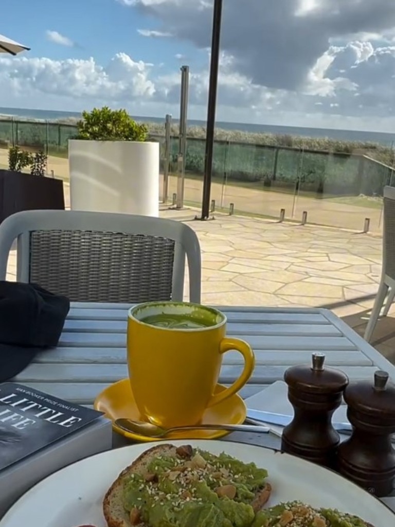 Nina Dobrev's view from the Langham hotel on the Gold Coast. Photo: Instagram