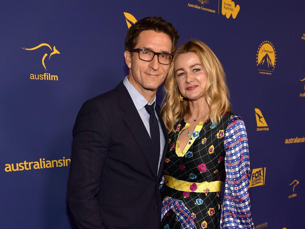 Jonathan LaPaglia and wife Ursula Brooks. Picture: Matt Winkelmeyer/Getty Images for for Australians in Film.