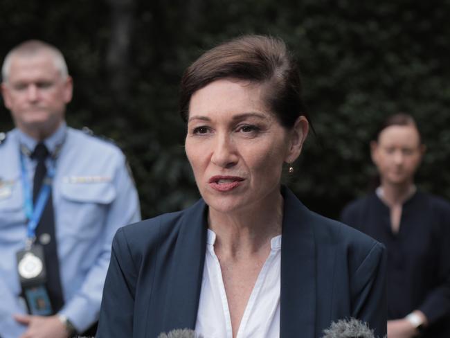 Press conference at John Oxley Reserve Murumba Downs. Minister for Environment Leeanne Enoch making an announcement about koala protections in South-East Queensland. Pic Mark Cranitch.